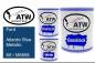 Preview: Ford, Atlantic Blue Metallic, K6 / M6858: 1L Lackdose + 1L Klarlack + 500ml Härter - Set, von ATW Autoteile West.